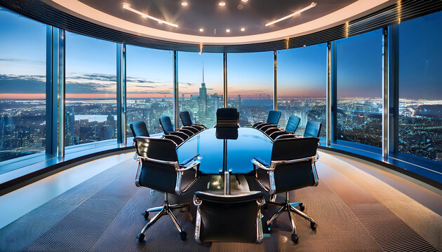 modern office building in a skyscraper