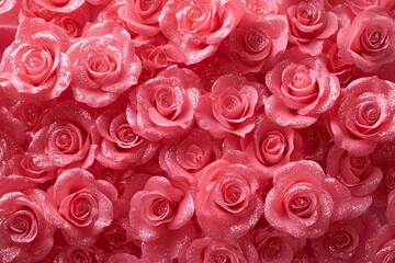 Pink Glitter Rose Balloons
