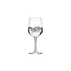 Fototapeta premium Elegant glass with water splash on a minimalist background