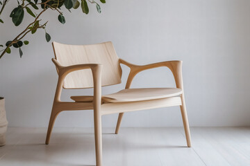 Fototapeta premium Elegant wood chair