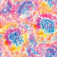 Colorful tie dye pattern abstract background. Abstract textured spiral folded rainbow colorful tie dye textured background.