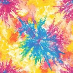 Colorful tie dye pattern abstract background. Abstract textured spiral folded rainbow colorful tie dye textured background.
