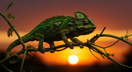 Fotobehang chameleon © MdMasud