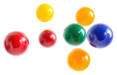 Fototapeta premium PNG Toy balls border floating round toys.