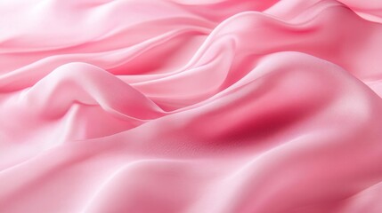 Fototapeta premium Soft Pink Silk Fabric Drape Texture