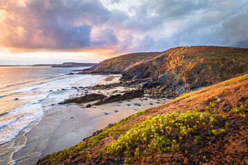 C&ocirc;te rocheuse de la presqu'ile de Crozon en Bretagne dans le Finist&egrave;re
