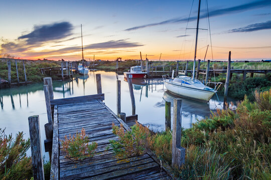Port de la Louippe &agrave; Bouin dans le marais breton de Vend&eacute;e