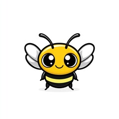 Cute cartoon bee illustration