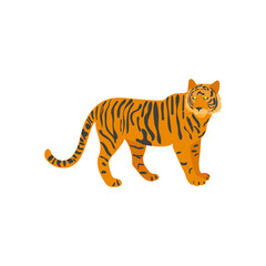 Bengal Tiger, Indian Symbol Vector Illustration