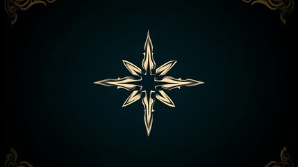 Elegant Ornate Eight Pointed Star Design