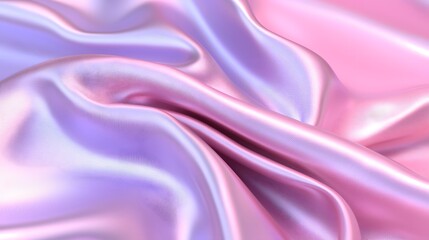 Elegant Satin Fabric Texture in Soft Pink and Purple Hues