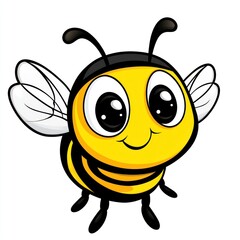 Cute cartoon bee illustration (1)