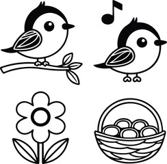 Ornate Black and White Floral Mandala Design Pattern Art