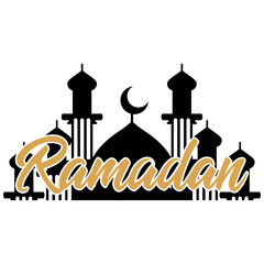 Vector Ramadan Mosque Illustration Art