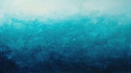 Obraz premium Calm ocean-inspired abstract artwork featuring shades of turquoise and blue that evoke feelings of serenity and depth