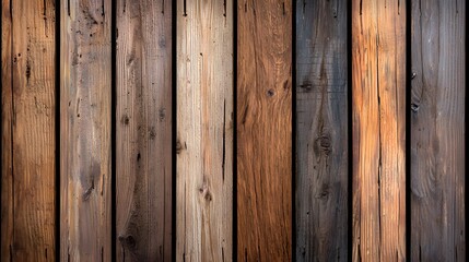 Obraz premium Variety of Wooden Planks Showing Different Textures and Colors