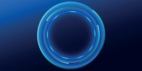 Abstract light blue sphere effect background. Vector illustration