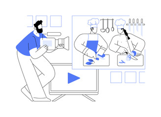 Reality show isolated cartoon vector illustrations.