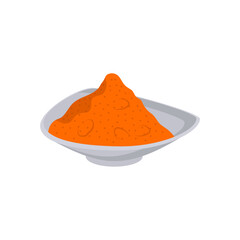 Turmeric, Indian Symbol Vector Illustration