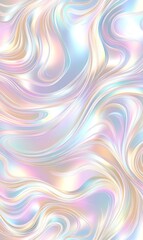 Obraz premium Iridescent pastel swirls abstract background design for digital art, prints, or web backdrop