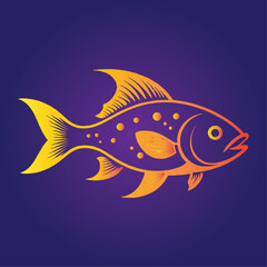 vector illustration of a fish
