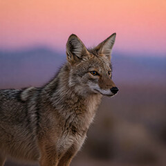 Fototapeta premium grey wolf in the snow
