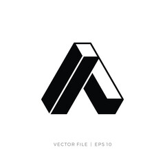 Letter A or AI geometric logo design