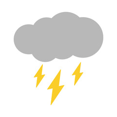 cloud and lightning illustration