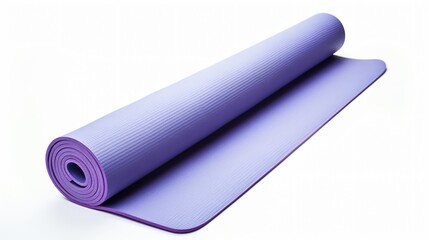 Yoga Mat on White Background