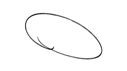 Hand-Drawn Round Doodle PNG | Black Marker Scribble Transparent Background