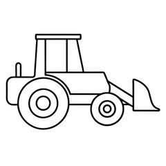 tractor isolated on white background