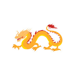 Chinese Dragon,  China Symbols Vector Illustration