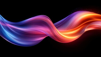 Dynamic Gradient Abstract Background Transitioning from Electric Purple to Fiery Red
