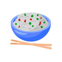 Chinese Rice,  China Symbols Vector Illustration