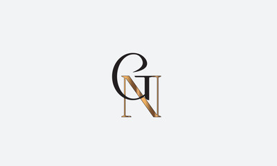 GN, NG , G , N , Abstract Letters Logo Monogram