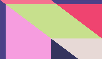 Simple with vintage colors shapes geometric vector background design