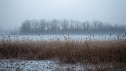 Fototapeta premium Green mountain slopes covered in lush grass and wildflowers under a misty atmosphere