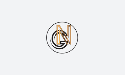 GN, NG , G , N , Abstract Letters Logo Monogram