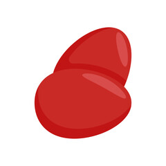 Red Egg,  China Symbols Vector Illustration