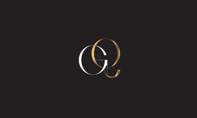 GQ, QG , G , Q , Abstract Letters Logo Monogram