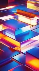 Minimalist geometric fluid design with diagonal motion blur and gradient noise background. Perfect for modern design. Perfect for creative design, mobile wallpaper and modern art.