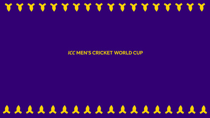 ICC Mens T20 Cricket World Cup 2024 in America theme elements on blue Background Social Media Post, Vector Illustration