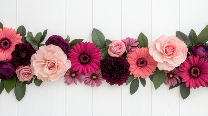Colorful Floral Arrangement with Roses, Gerbera Daisies, and Vibrant Blooms