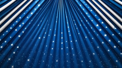 Fototapeta premium Captivating Starry Blue Gradient with White Stripes for Seamless Design