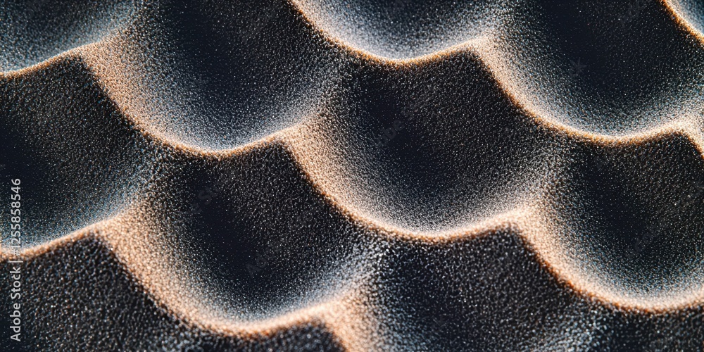 Aufkleber close up of a sandy beach with a wave pattern