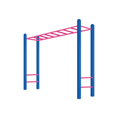 Monkey Bars, Kindergarten Vector Illustration