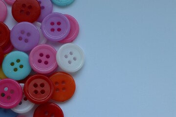 buttons on a white background, colored buttons