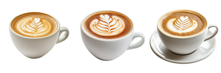 Exploring urban latte art creative coffee photography from above