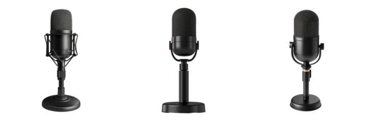 Recording studio session microphones for podcasters indoor media