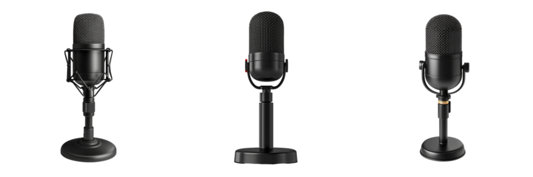 Recording studio session microphones for podcasters indoor media